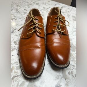 Bruno Marc Men’s Prince Classic Oxford Wingtip Dress Shoes Brown Size 11